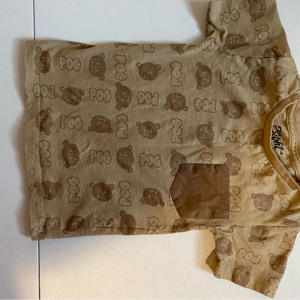 Brown Bear Print Kids Shirt